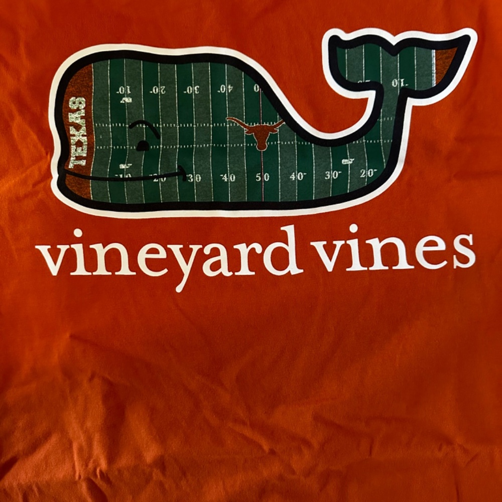 Texas Longhorns Vineyard Vines Crewneck Football T-Shirt